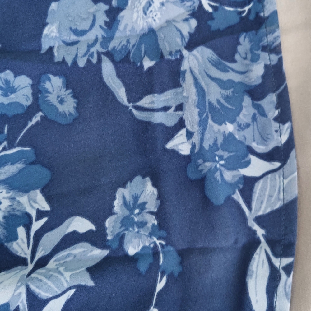 Sugarlips Floral Blue Pantsuit Women's Jumpsuit NWT Office Preppy Retro 90s Y2K - Picture 8 of 11